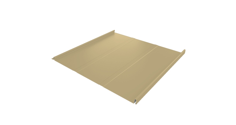 Фальц двойной стоячий Line Grand Line 0,45 PE с пленкой на замках RAL 1014 слоновая кость