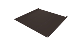 Фальц двойной стоячий Line Grand Line 0,45 PE с пленкой на замках RR 32 темно-коричневый