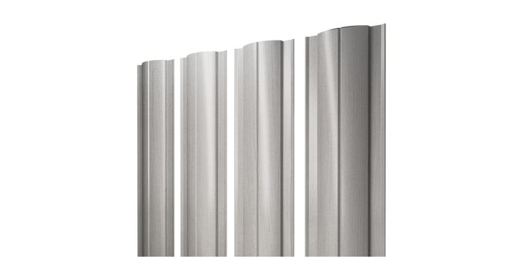 Штакетник Круглый с прямым резом 0,45 Print Elite Milky Wood TwinColor