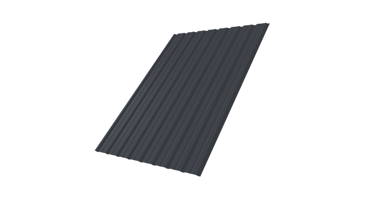 Профнастил С10В 0.5 Satin Мatt RAL 7024 мокрый асфальт