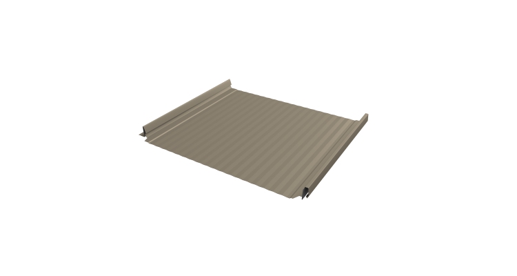 Кликфальц Pro Gofr Grand Line 0,45 Drap TX с пленкой на замках RAL 1015 светлая слоновая кость