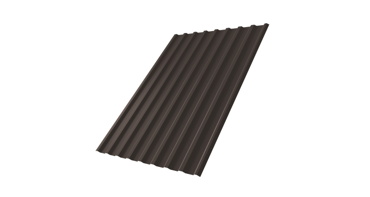 Профнастил С20R 0.45 Drap-double TX RR 32 темно-коричневый