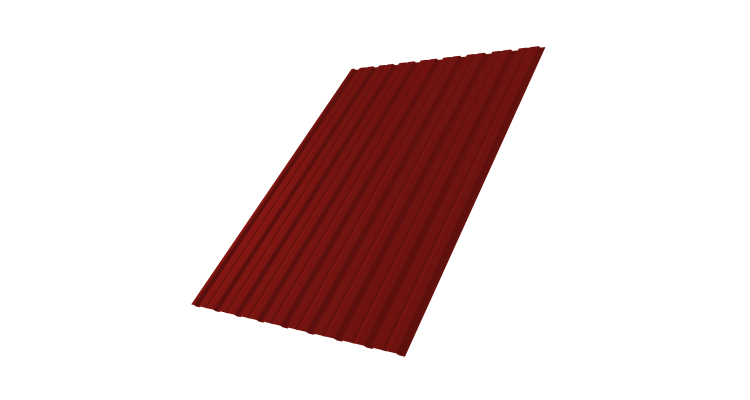 Профнастил С10В 0.45 PE RAL 3011 коричнево-красный