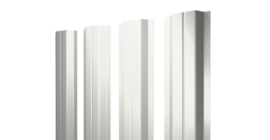 Штакетник П-образный A с прямым резом 0,5 Satin RAL 9003 сигнальный белый