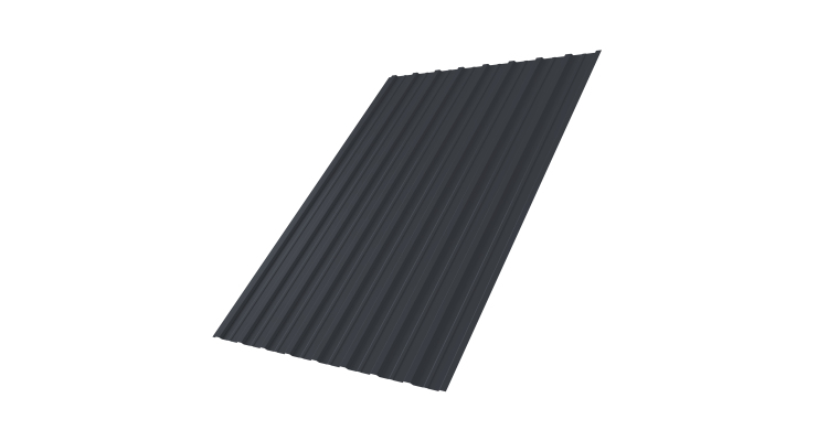 Профнастил С10A 0,5 Drap TX RAL 7024 мокрый асфальт