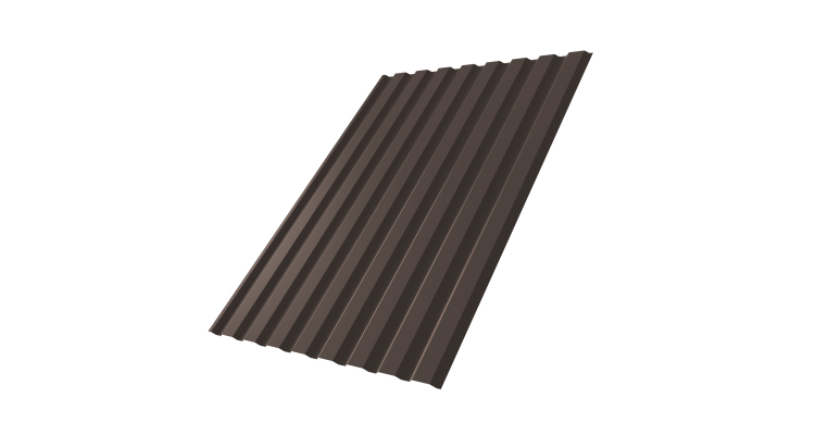Профнастил С20A 0.45 Drap ST RR 32 темно-коричневый