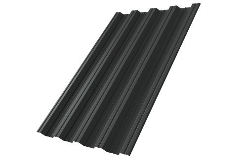 Профнастил НС44 0,5 Satin RAL 7016 антрацитово-серый