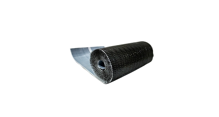 Лента для примыкания гофрированная алюминиевая GRAND LINE черная (5м)