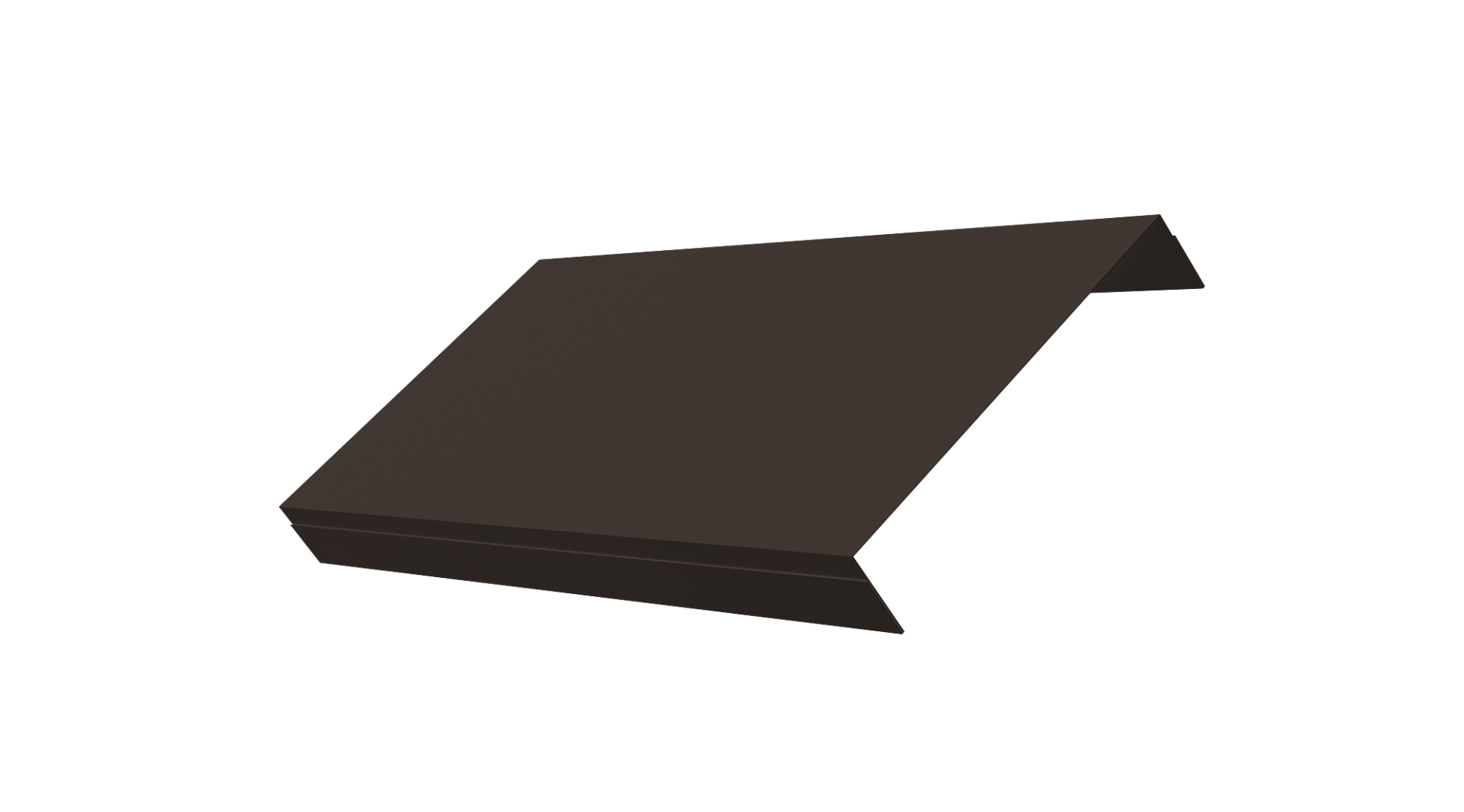 Ламель лицевая 150 забора жалюзи Texas 0.5 Velur X с пленкой RR 32 темно-коричневый