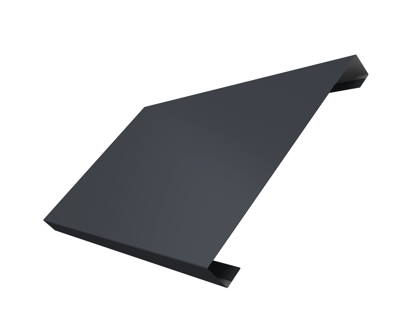 Ламель лицевая 200 забора жалюзи Texas 0.5 Satin с пленкой RAL 7024 мокрый асфальт