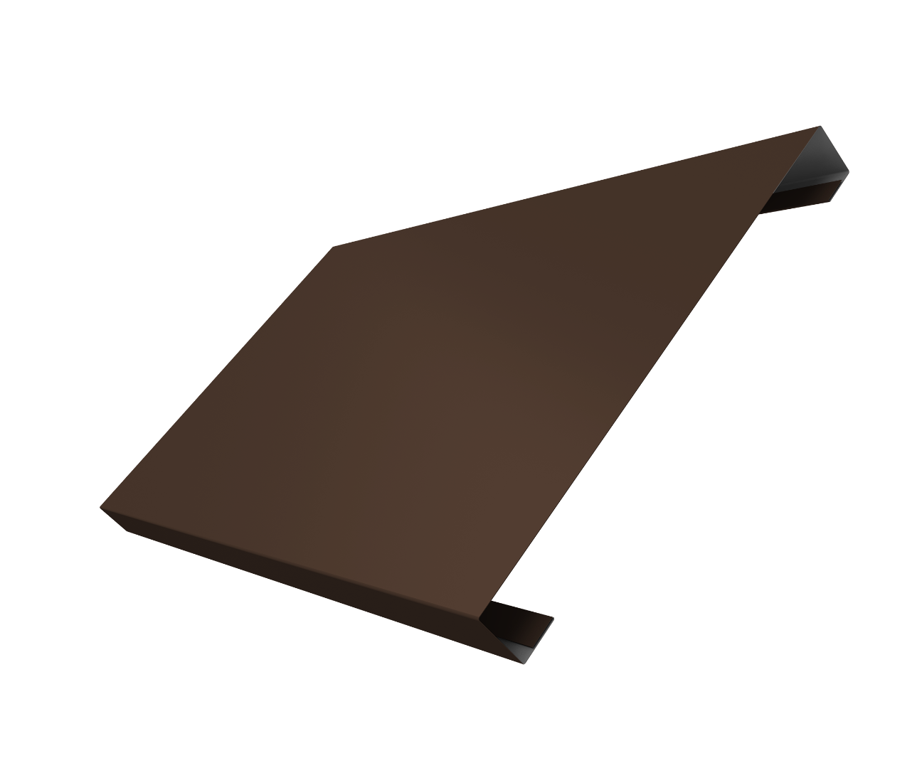 Ламель лицевая 200 забора жалюзи Texas 0.5 Satin с пленкой RAL 8017 шоколад