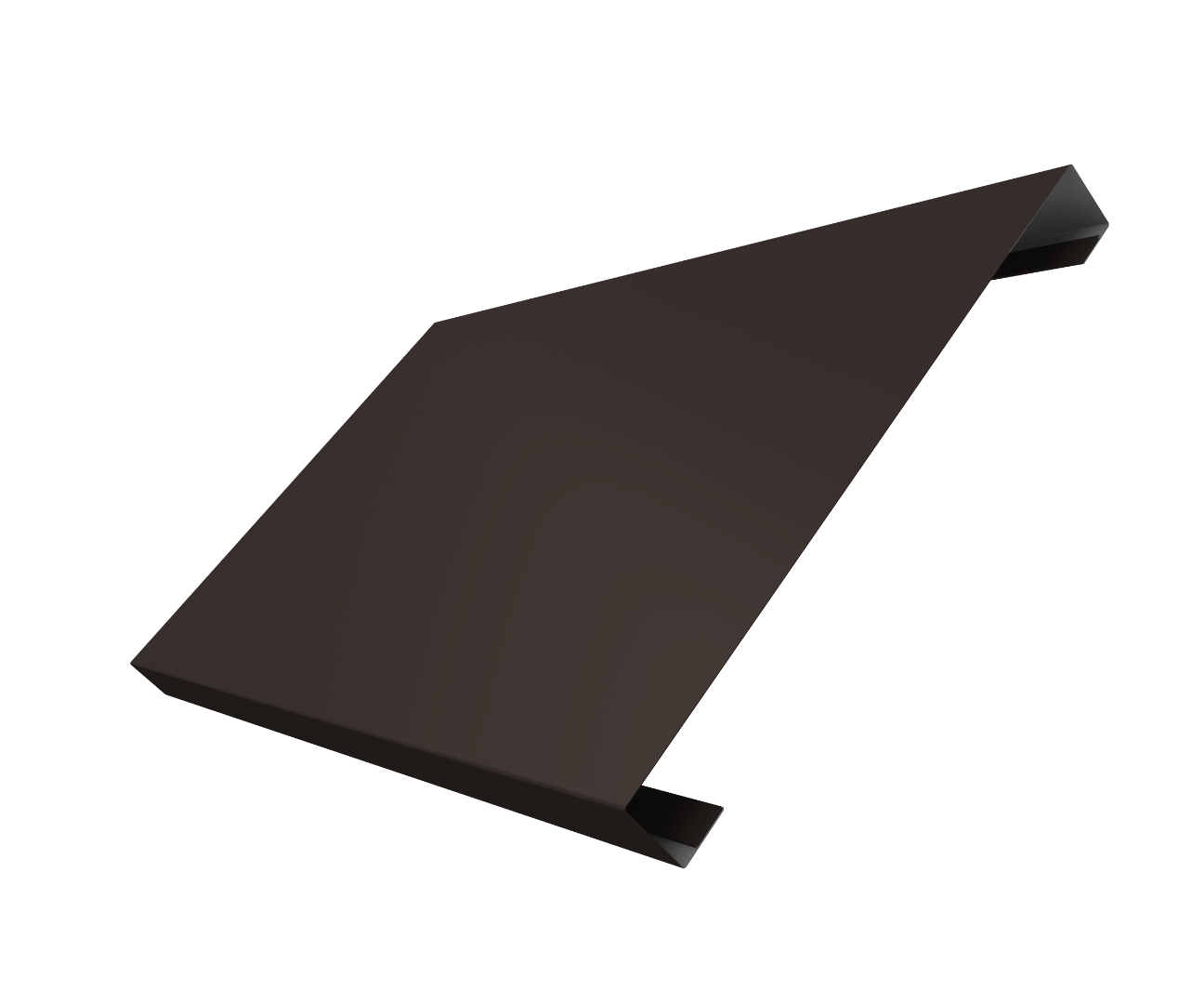 Ламель лицевая 200 забора жалюзи Texas 0.5 Drap TX RR 32 темно-коричневый