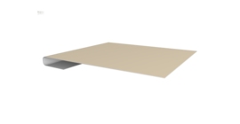 Планка завершающая 0,45 Drap TX RAL 1015 светлая слоновая кость (3м)