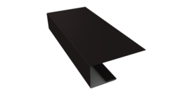 J-Профиль 18мм 0,45 Drap ST RAL 9005 черный (3м)
