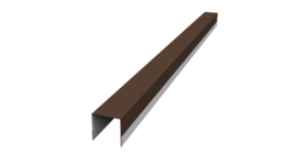 Планка вертикальная обратная для забора жалюзи Palermo 0,5 Drap TX RAL 8017 шоколад (2,5м)