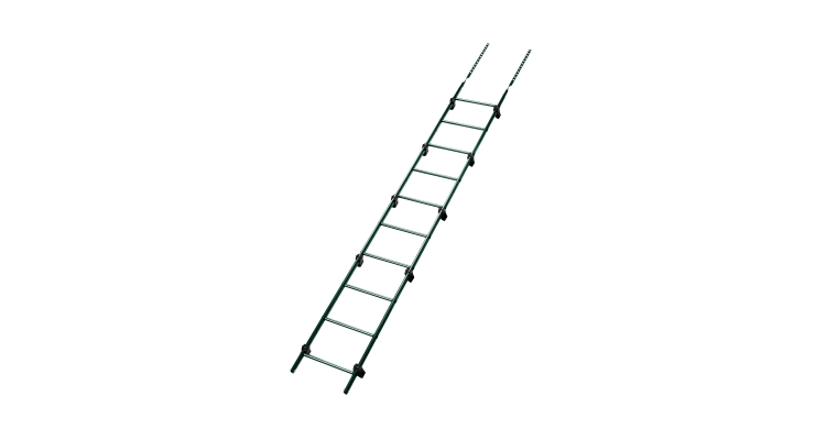 Лестница кровельная Grand Line RAL 6005 2,76м