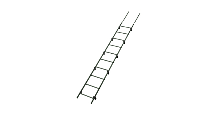 Лестница кровельная Grand Line RAL 6020 2,76м