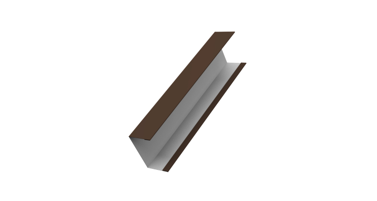 Крышка жалюзи Milan, Tokyo для калиток, ворот 0,5 Satin RAL 8017 шоколад (3м)