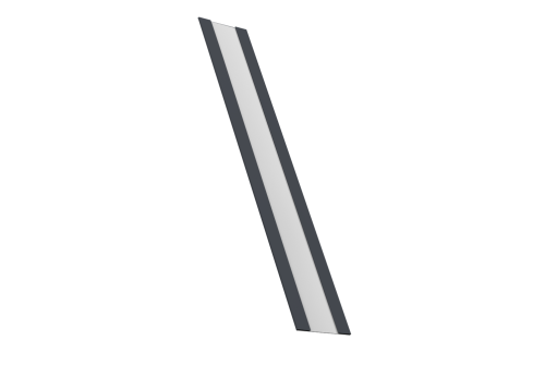 Крепежная планка жалюзи Milan, Milan Slim, Tokyo 0,5 Satin RAL 7024 мокрый асфальт (2,5м)