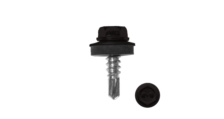 Саморез по металлу Daxmer 5,5х19 RAL 9005 (250) сверло №3